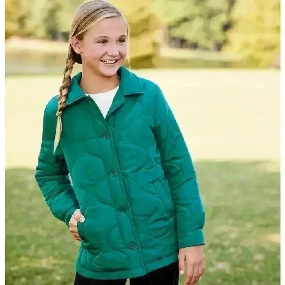Girls lightweight quilted jacket Sz XL